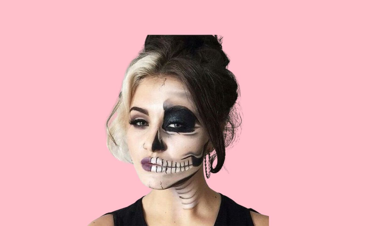 Skeleton Face Makeup